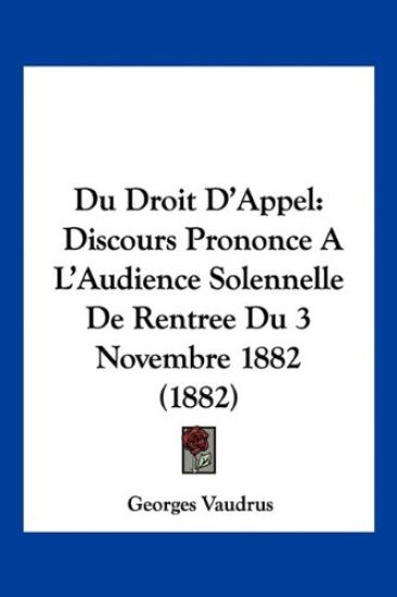 Du Droit D'Appel
