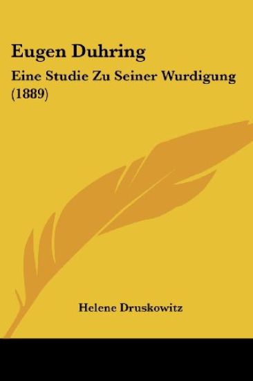 Druskowitz, H: Eugen Duhring