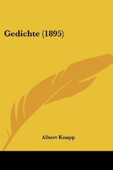 Knapp, A: Gedichte (1895)