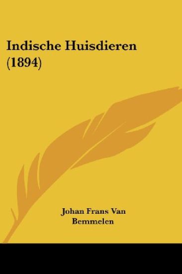 Indische Huisdieren (1894)