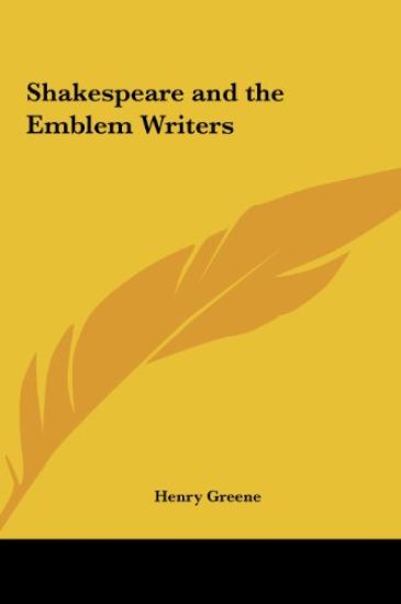 Shakespeare and the Emblem Writers