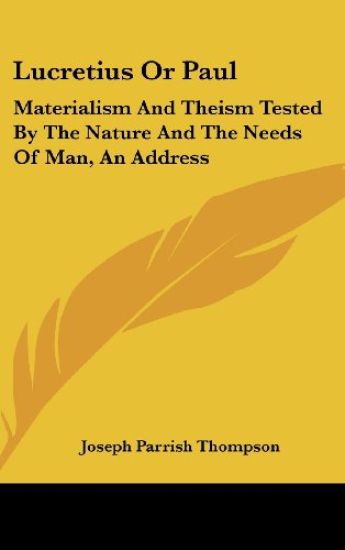 Lucretius Or Paul
