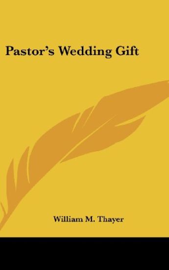Pastor's Wedding Gift