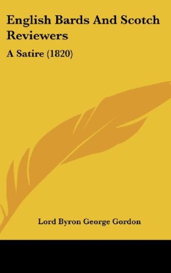 English Bards And Scotch Reviewers