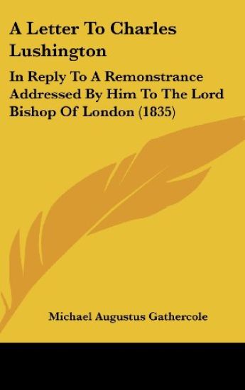 A Letter To Charles Lushington
