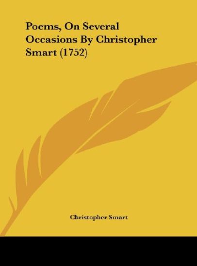 Poems, On Several Occasions By Christopher Smart (1752)