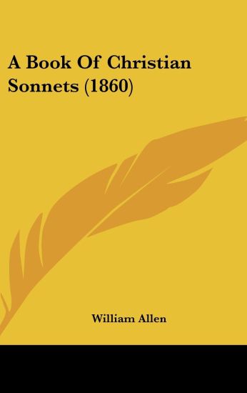 A Book Of Christian Sonnets (1860)