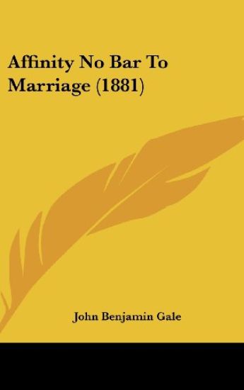 Affinity No Bar To Marriage (1881)