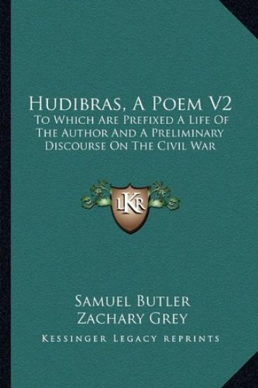 Hudibras, A Poem V2