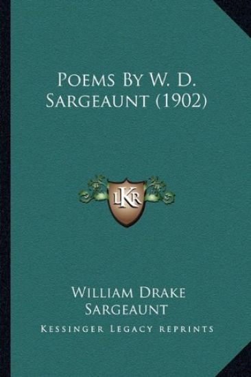 Poems By W. D. Sargeaunt (1902)