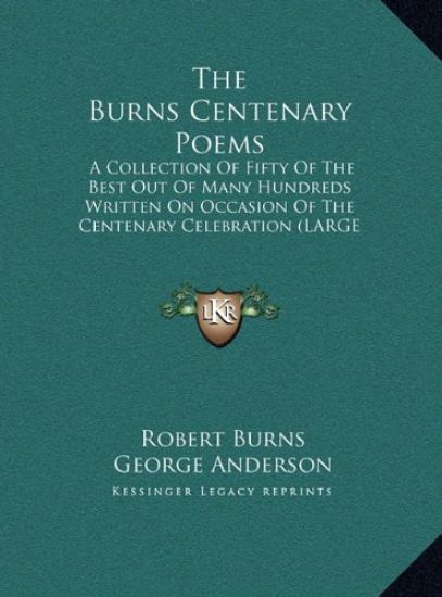 The Burns Centenary Poems
