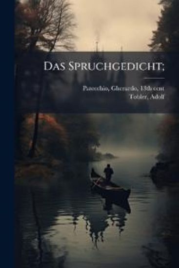 Das Spruchgedicht;