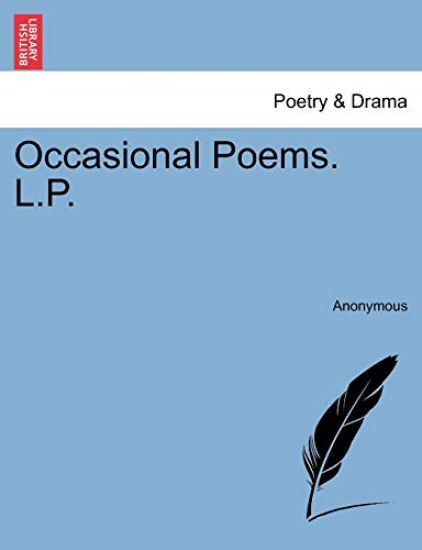 Occasional Poems. L.P.