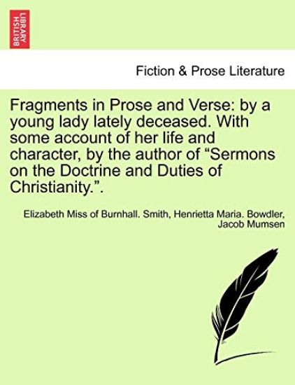 Fragments in Prose and Verse