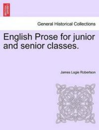 English Prose for Junior and Senior Classes.