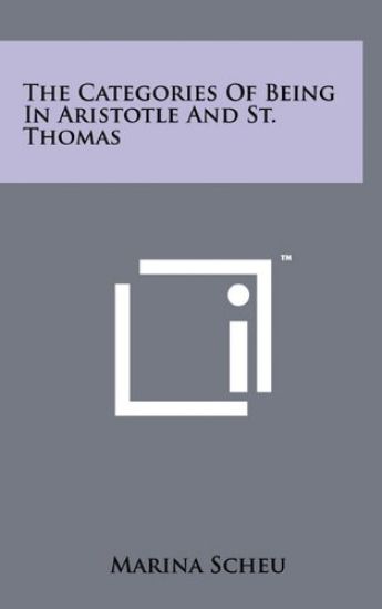 The Categories of Being in Aristotle and St. Thomas