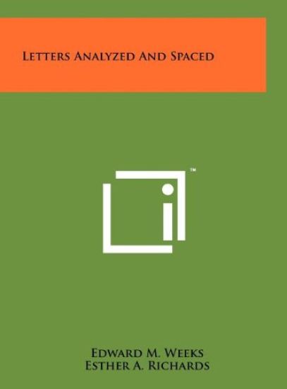 Letters Analyzed and Spaced