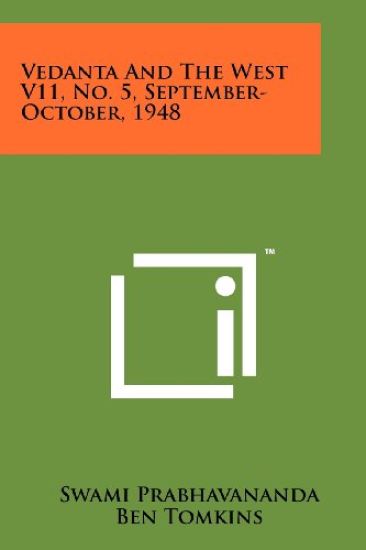 Vedanta and the West V11, No. 5, September-October, 1948