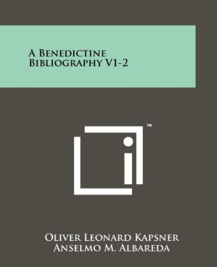 A Benedictine Bibliography V1-2
