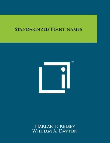 Standardized Plant Names
