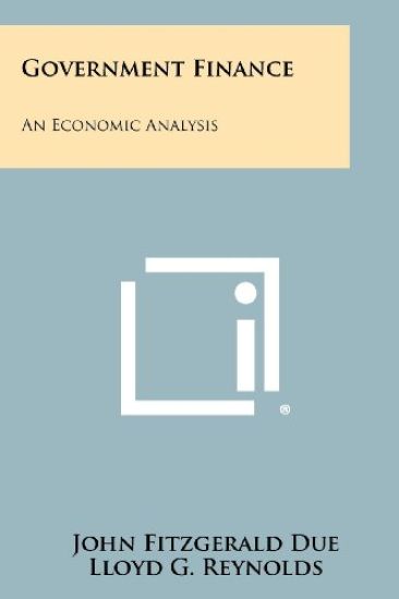 Government Finance: An Economic Analysis