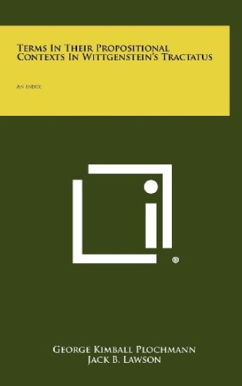 Terms in Their Propositional Contexts in Wittgenstein's Tractatus: An Index