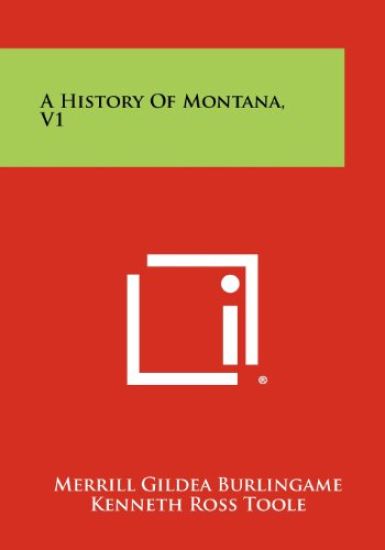 A History of Montana, V1