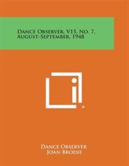Dance Observer, V15, No. 7, August-September, 1948