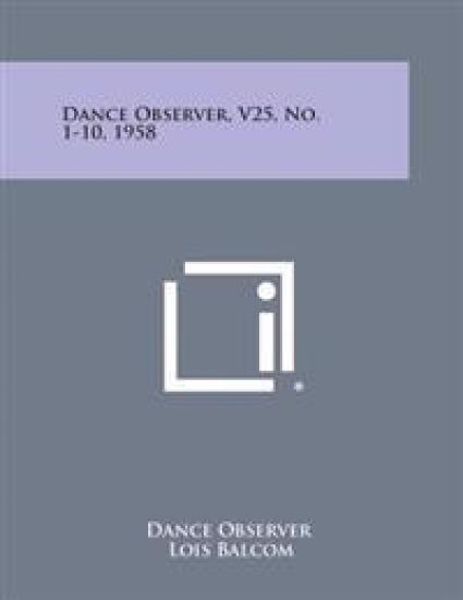 Dance Observer, V25, No. 1-10, 1958
