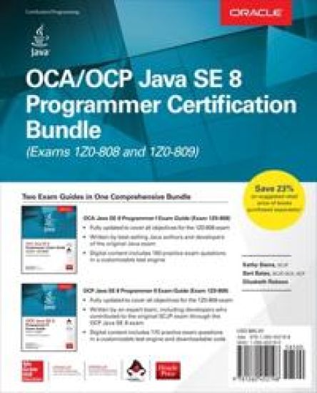OCA/OCP Java SE 8 Programmer Certification Bundle (Exams 1Z0-808 and 1Z0-809)