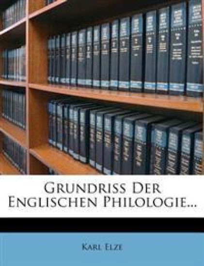 Grundriss Der Englischen Philologie