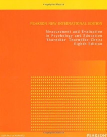Measurement and Evaluation in Psychology and Education