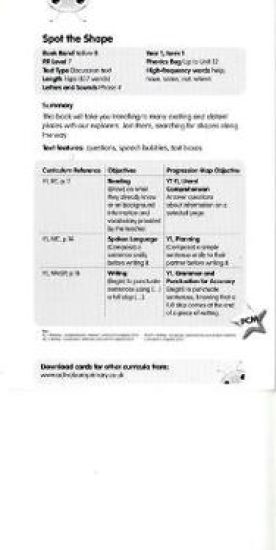 Bug Club Yellow B Spot the Shape Guided Reading Card