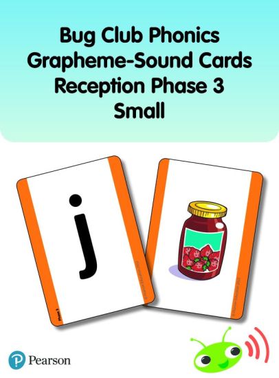 Bug Club Phonics Grapheme-Sound Cards Reception Phase 3 (Small) pack