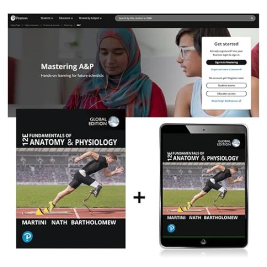 Fundamentals of Anatomy and Physiology, Global Edition + Mastering A&P with Pearson eText (Package)