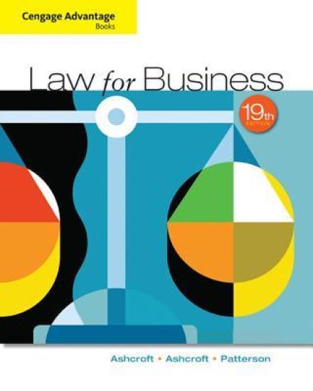 Cengage Advantage Books: Law for Business