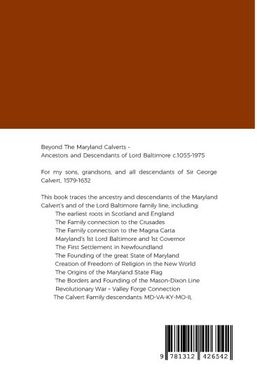 Beyond the Maryland Calverts -