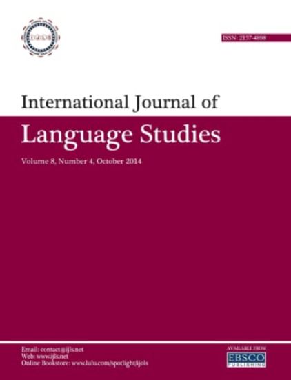 International Journal of Language Studies (IJLS) - volume 8(4)