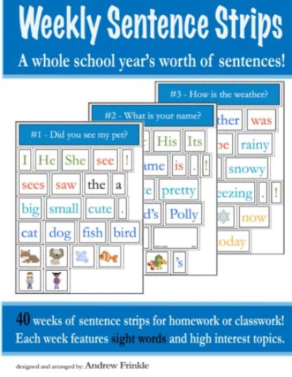 Weekly Sentence Strips