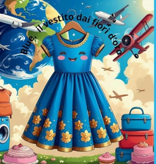 Blue, il vestito dai fiori d'oro