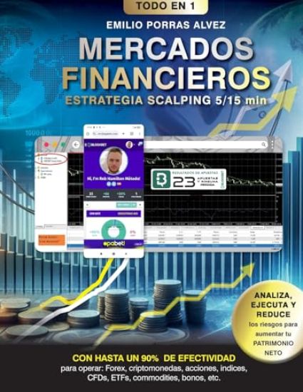 MERCADOS FINANCIEROS, Estrategia Scalping 5-15 Minutos con Rendimiento de Ganancias a Partir de 500, $, £, Diarios y Hasta un 90% de Efectividad para Operar
