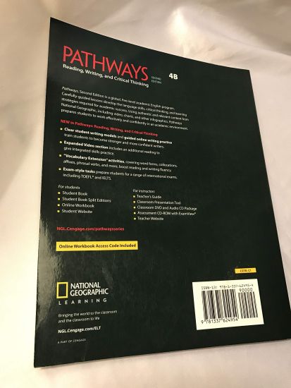 Pathways: Reading, Writing, and Critical Thinking 4: Student Book 4B/Online Workbook