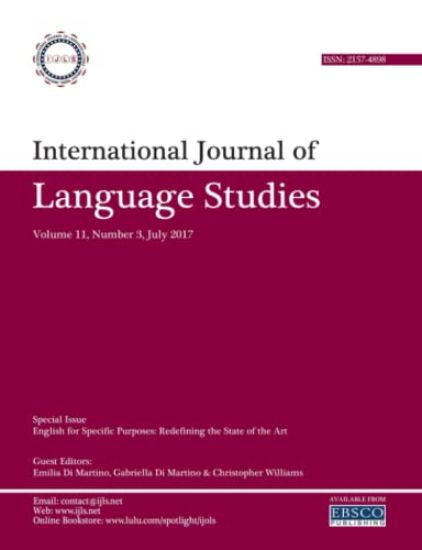 International Journal of Language Studies (IJLS) - volume 11(3)