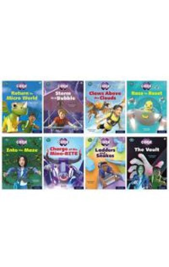 Project X CODE: White and Lime Book Bands, Oxford Levels 10 and 11: Sky Bubble and Maze Craze, Mixed Pack of 8