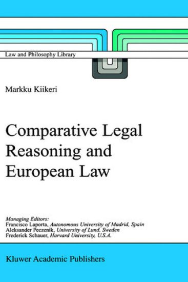 Kansikuva: Comparative Legal Reasoning and European Law