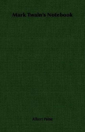 Mark Twain's Notebook