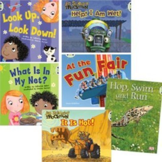 Learn at Home:Learn to Read at Home with Bug Club: Pink Pack featuring Trucktown (Pack of 6 reading books with 4 fiction and 2 non-fiction)