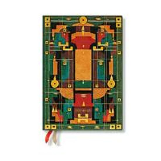 Lion’s Den (Sybil Pye Bindings) Mini 12-month Verso Hardback Dayplanner 2025 (Elastic Band Closure)