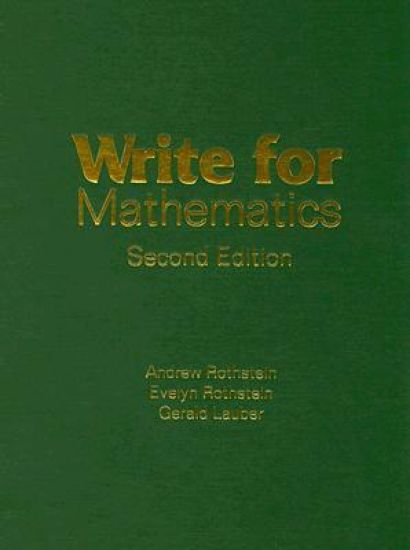 Write for Mathematics