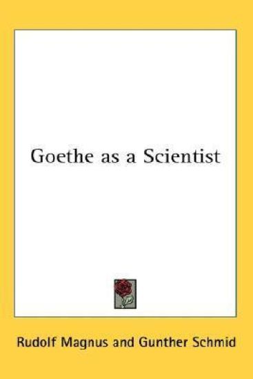 Goethe As a Scientist